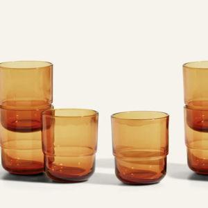 Short Night + Day Glasses Short 12 oz - Set of 8