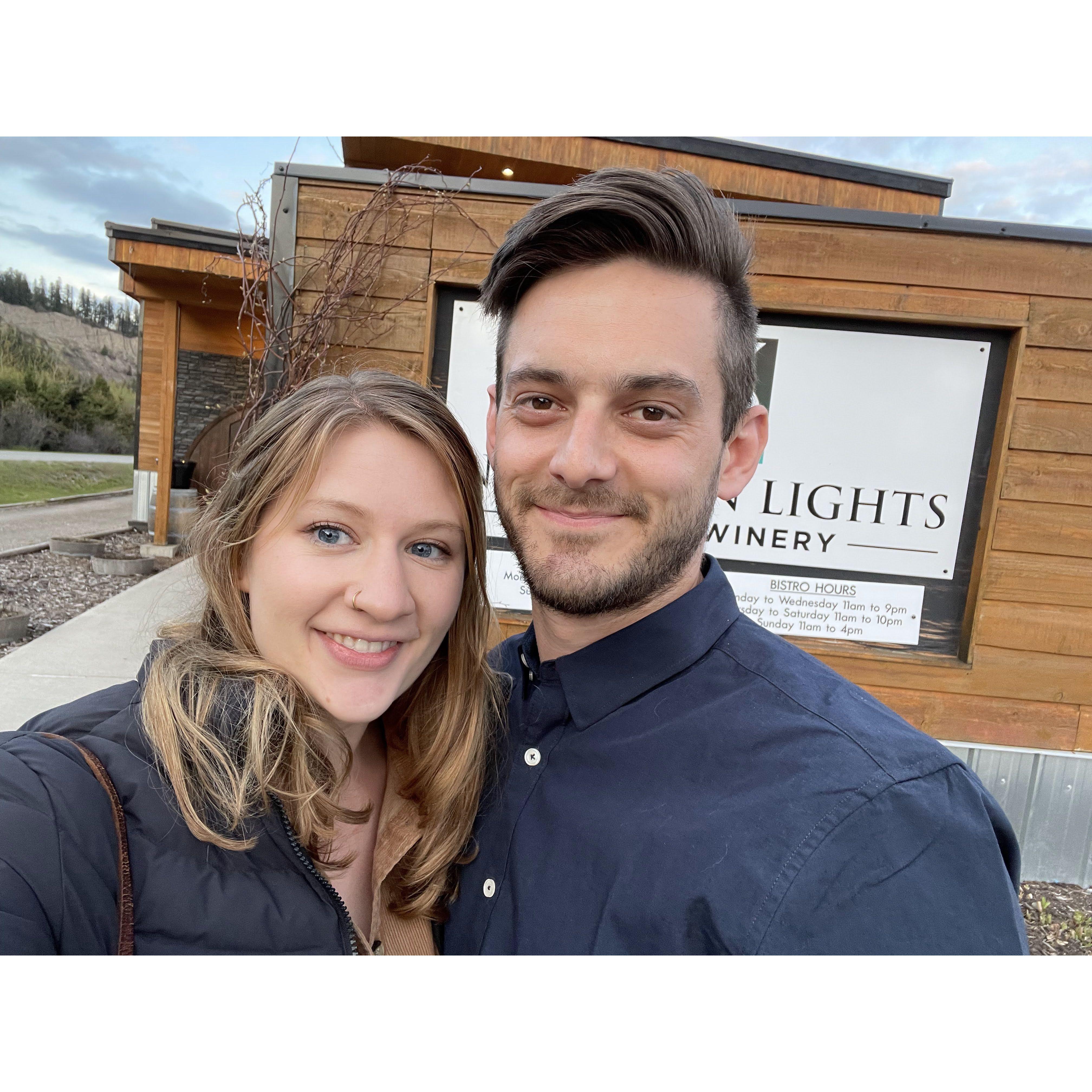 Celebrating our first anniversary. Prince George, BC - May 2022.