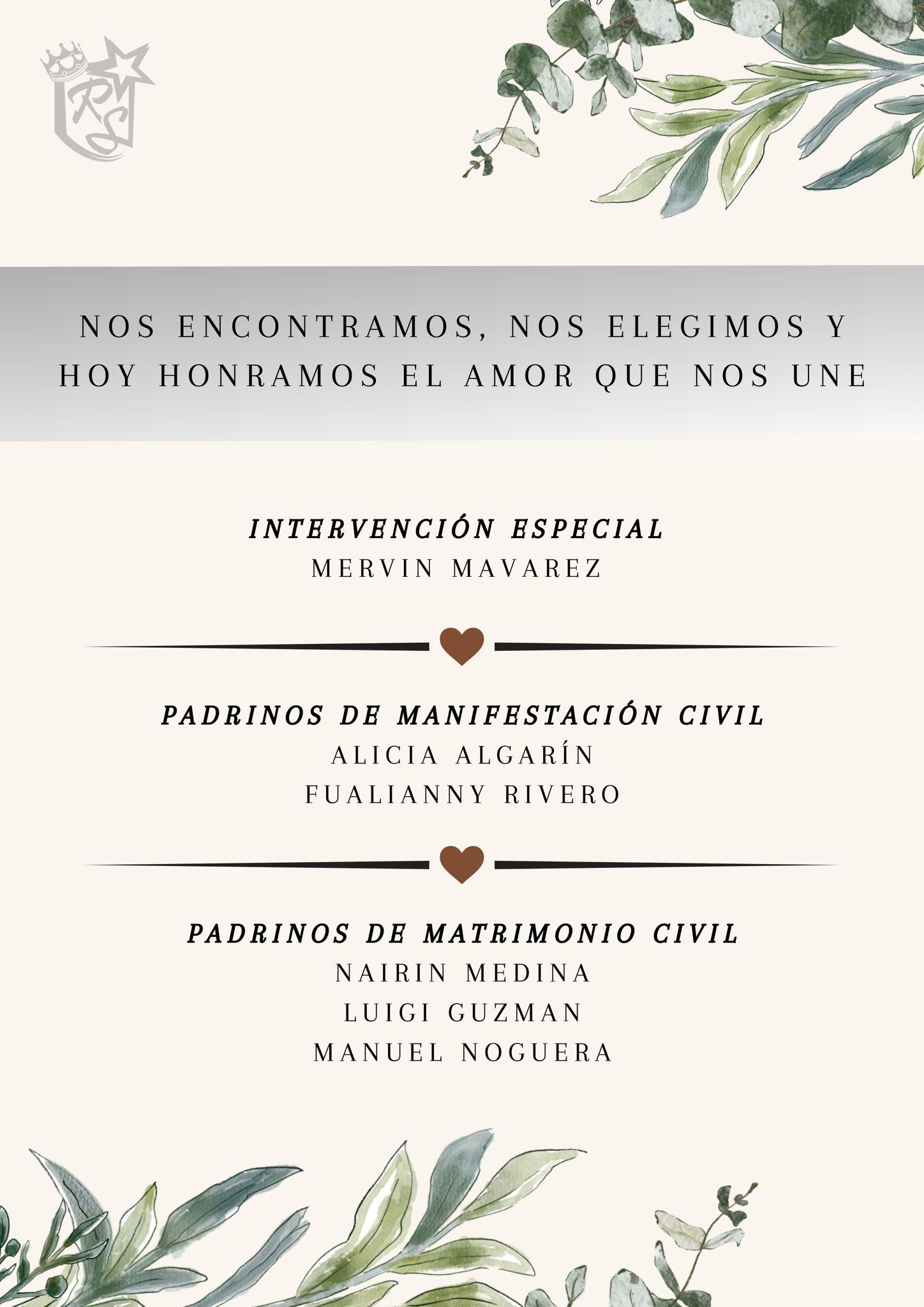 The Wedding Website of Ricmir Dávila and Javier Sánchez