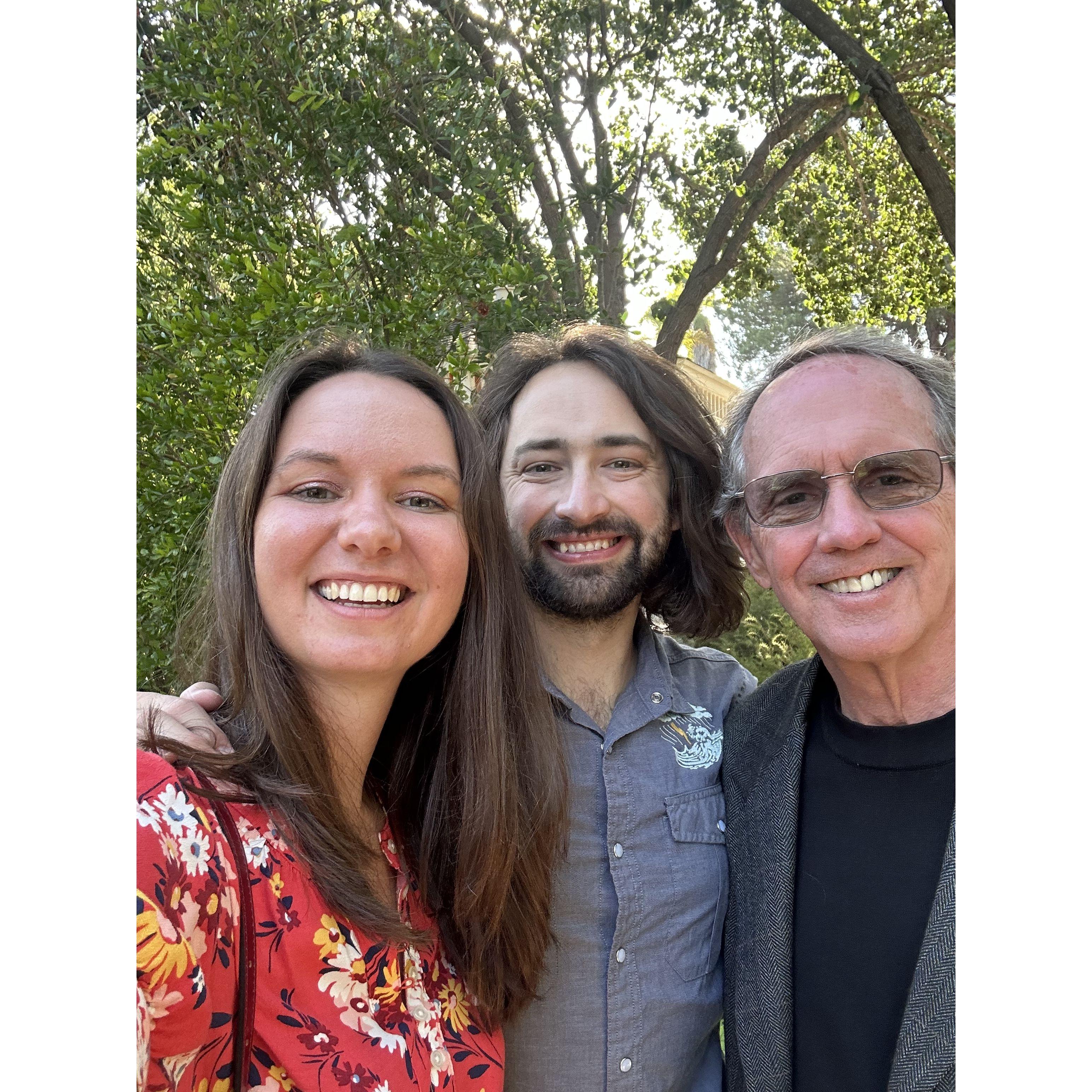 Hanging with Uncle Mark at Lu & Aaron's wedding