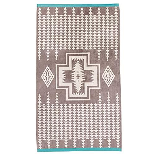 Pendleton Oversize Jacquard Towel, Harding - Grey