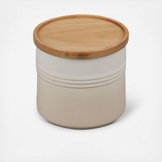 Medium Canister with Wood Lid