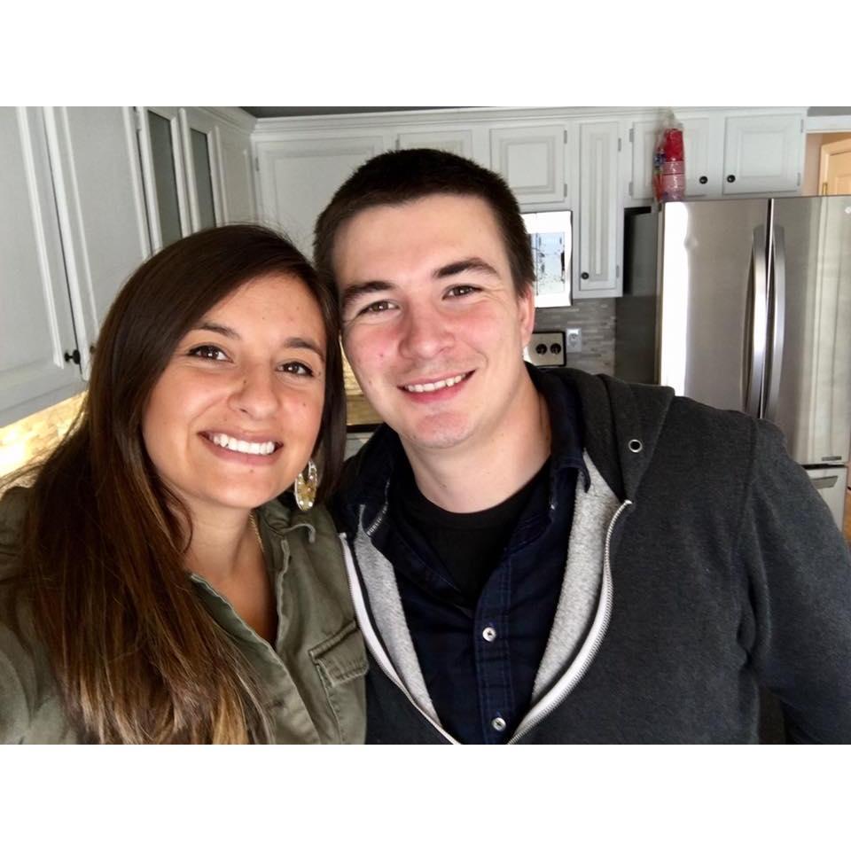 Picture of us after our first closing on a home!