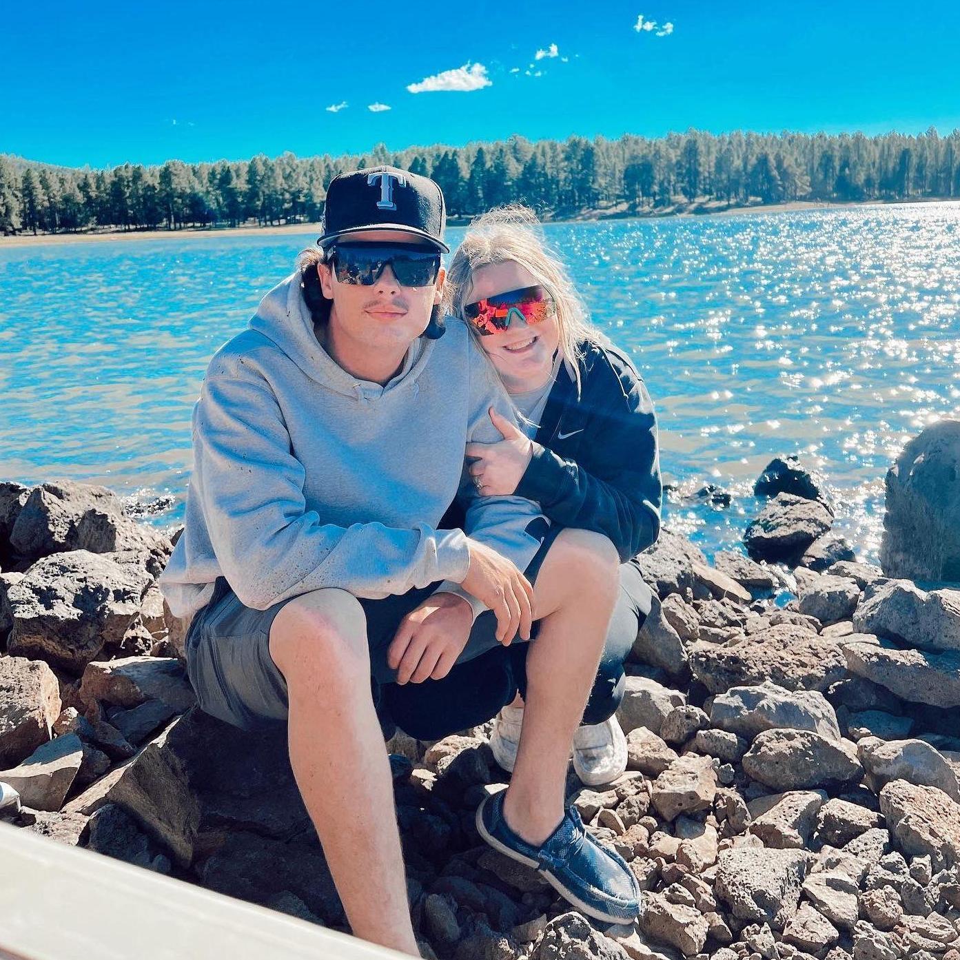 We went camping together