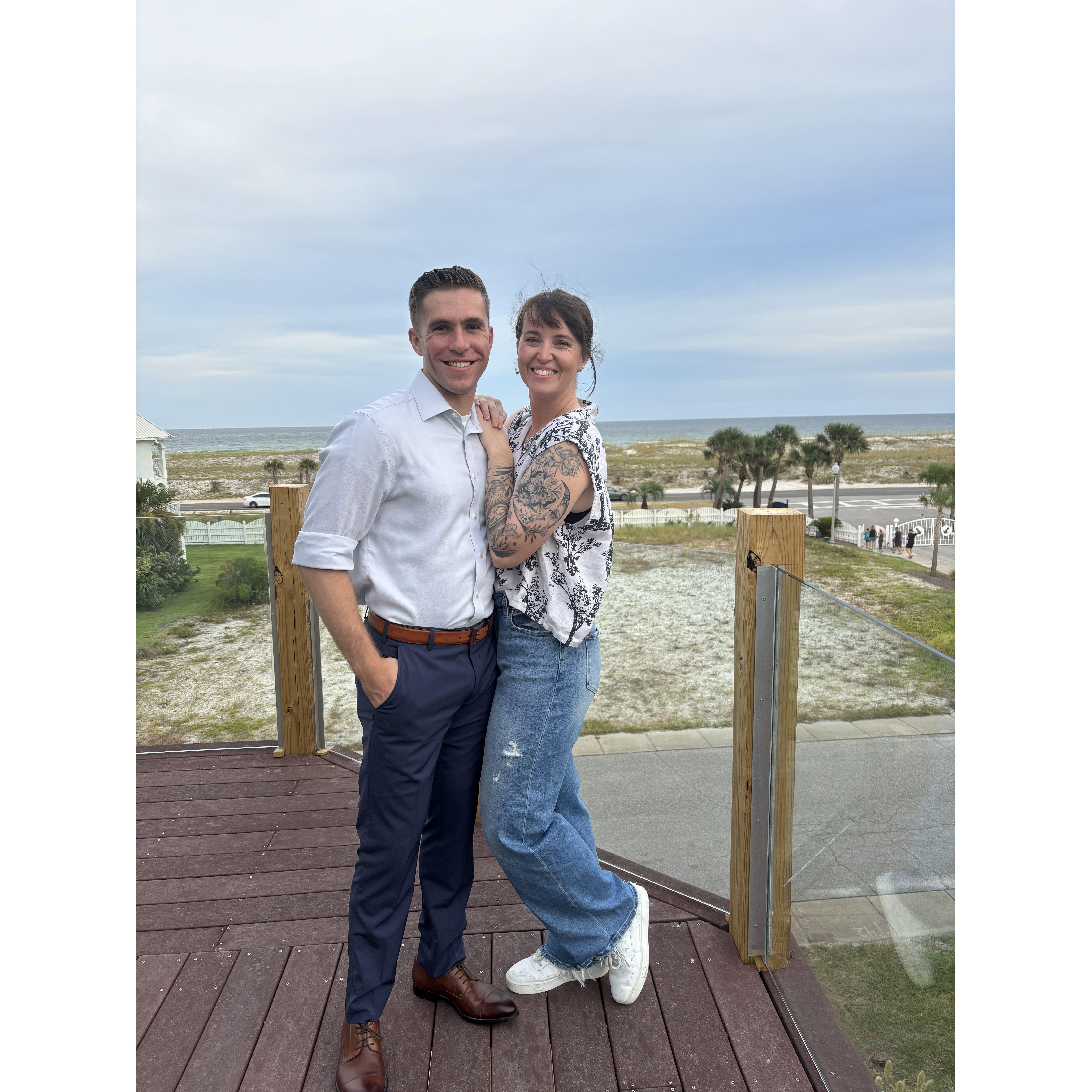In Pensacola, FL for Joe & Madeline Trechter’s wedding.