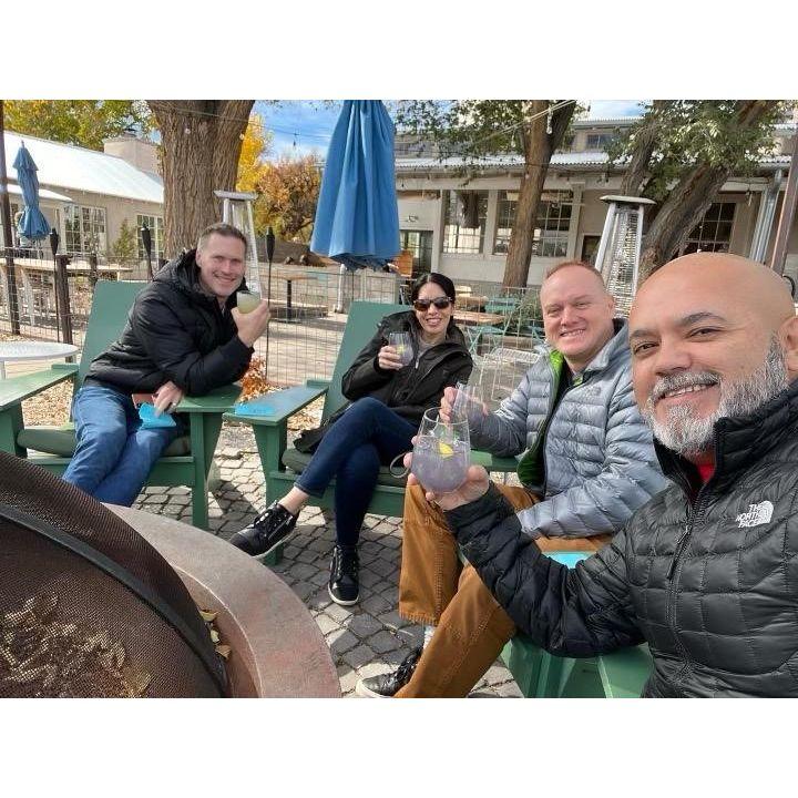 Nov 5, 2022 @ Los Poblanos with cousin Liz & Corey from Seattle.