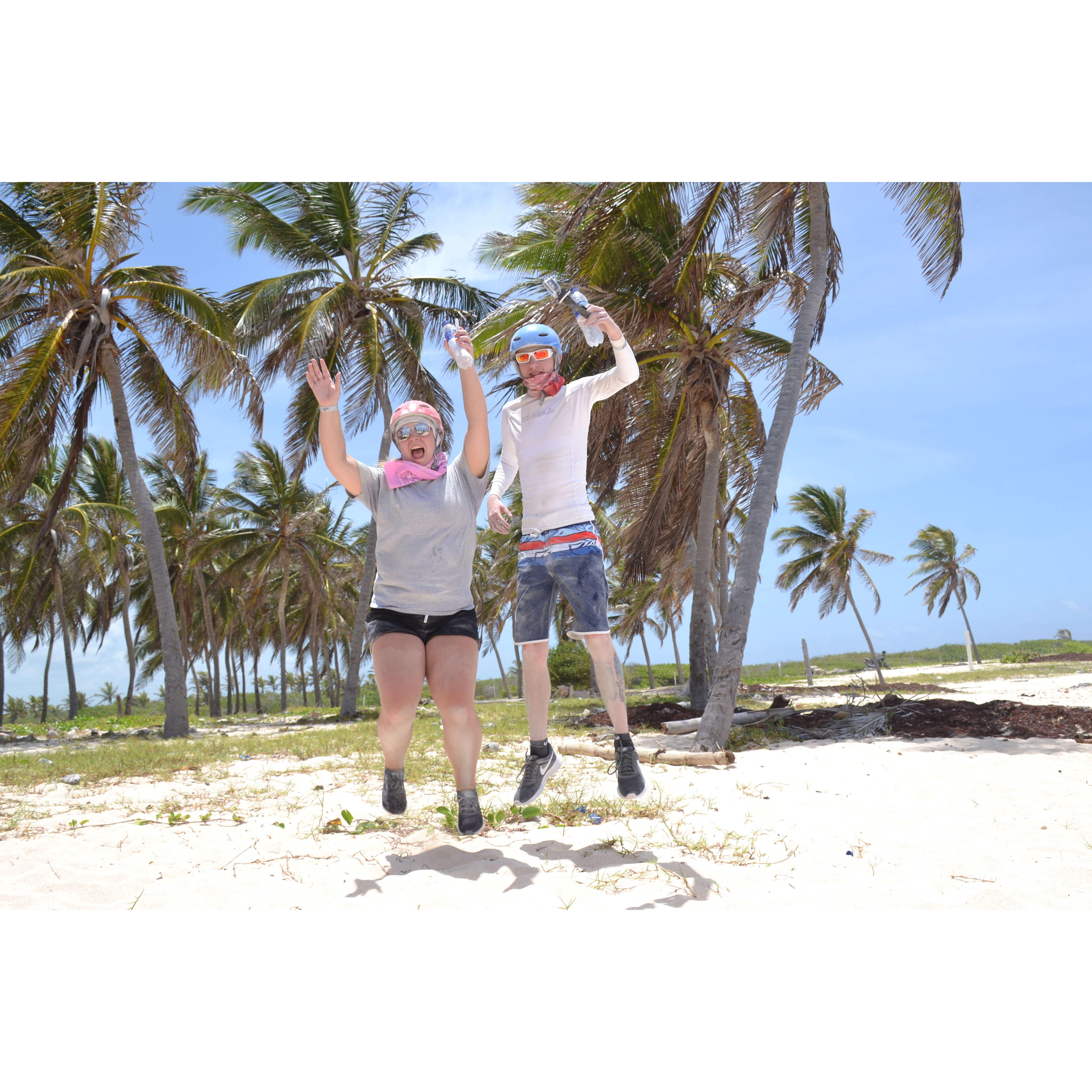 Our first big trip together to Punta Cana.