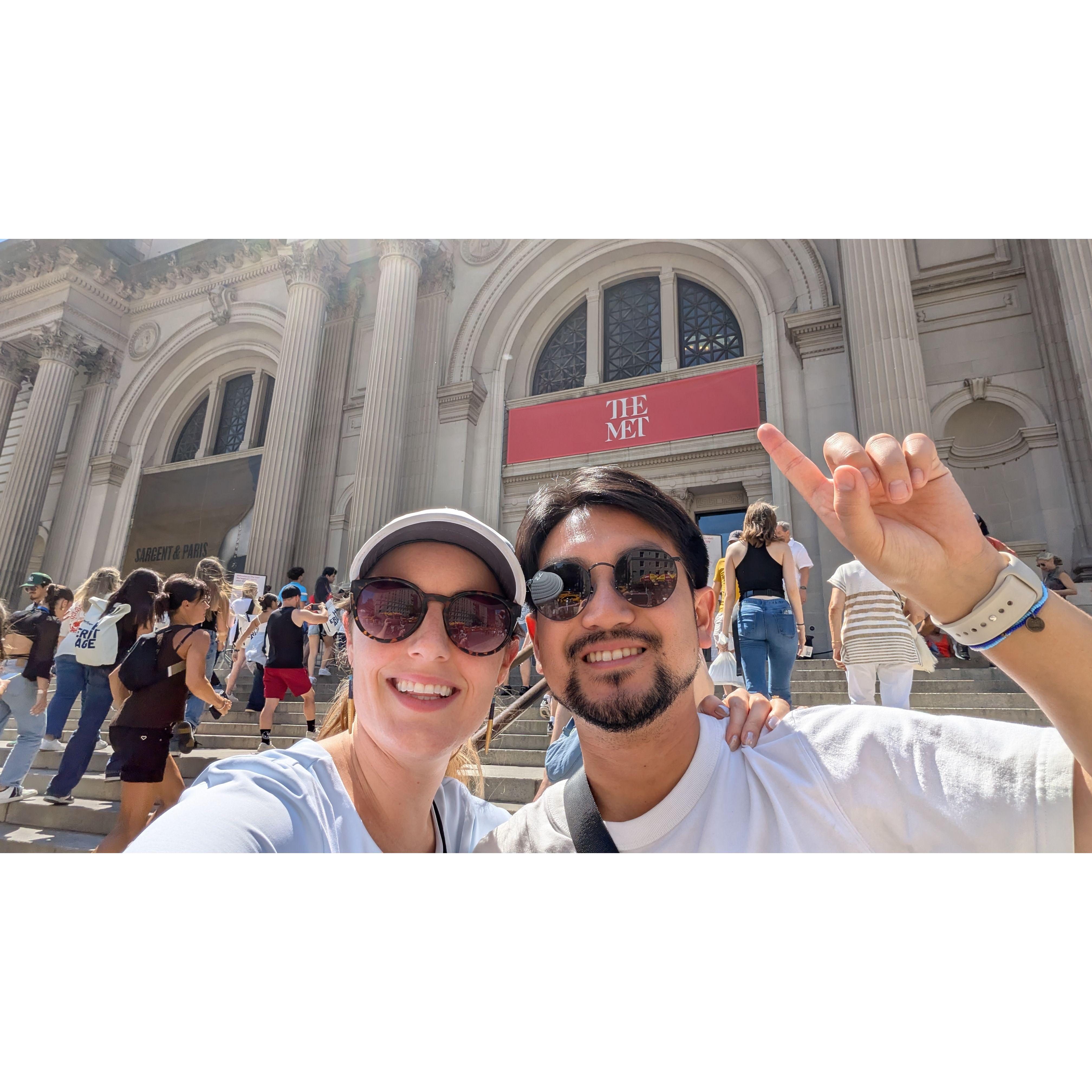 Getting some culture in at the Met in NYC