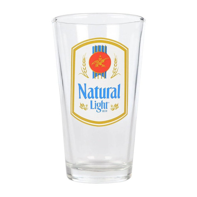 Natural Light Pint Glasses - Set of 2-2024 Vintage Logo Edition
