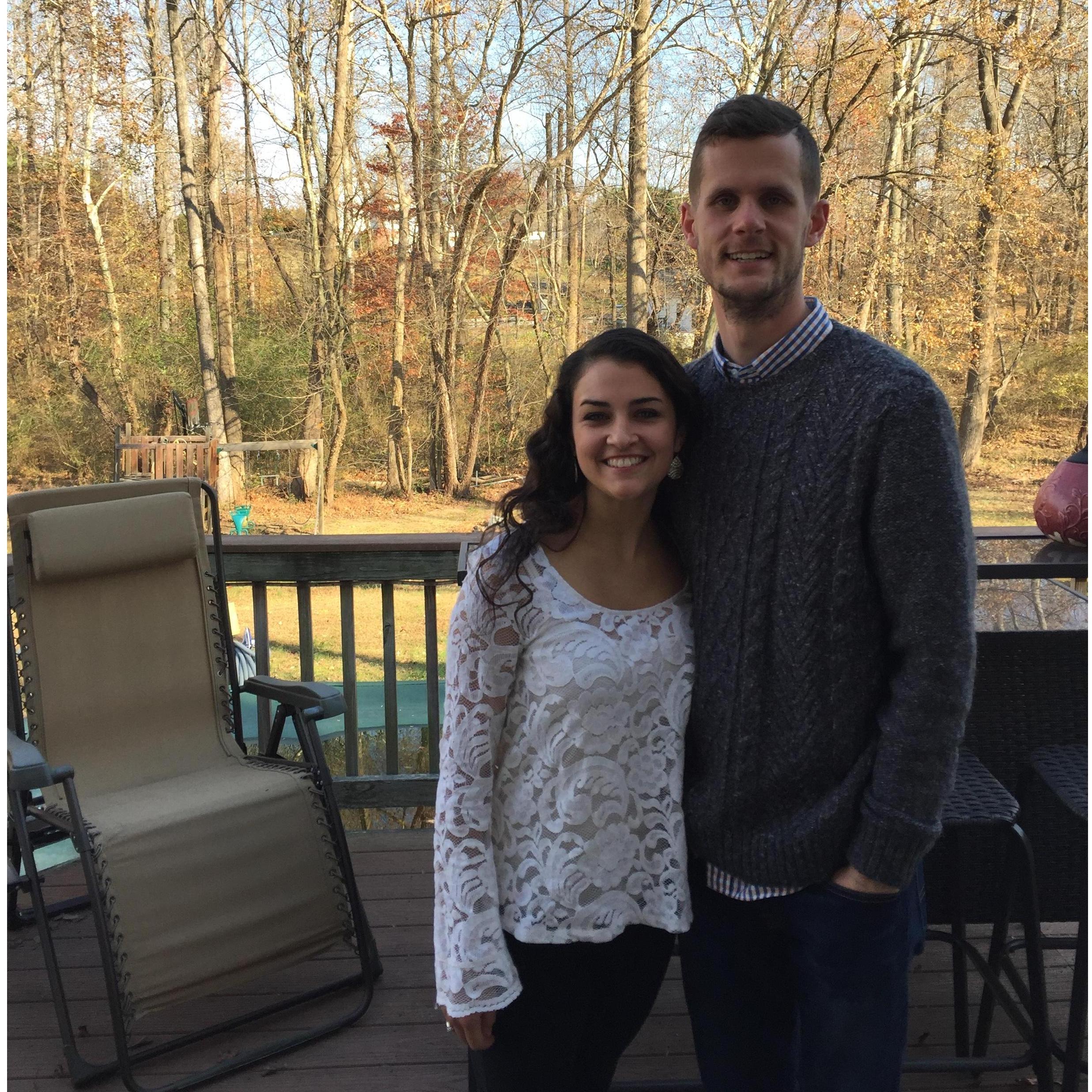 Our first photo together- November 2016