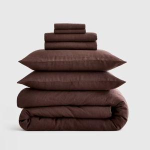 Deluxe Linen Duvet Bundle | Quince in Espresso