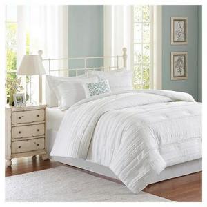 Alexis Comforter Set (Queen) White - 5pc