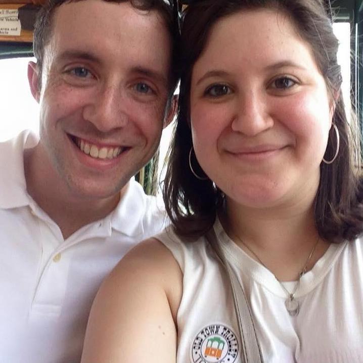 Trolley tour around Savannah, GA, to kick-off our first vacation together.