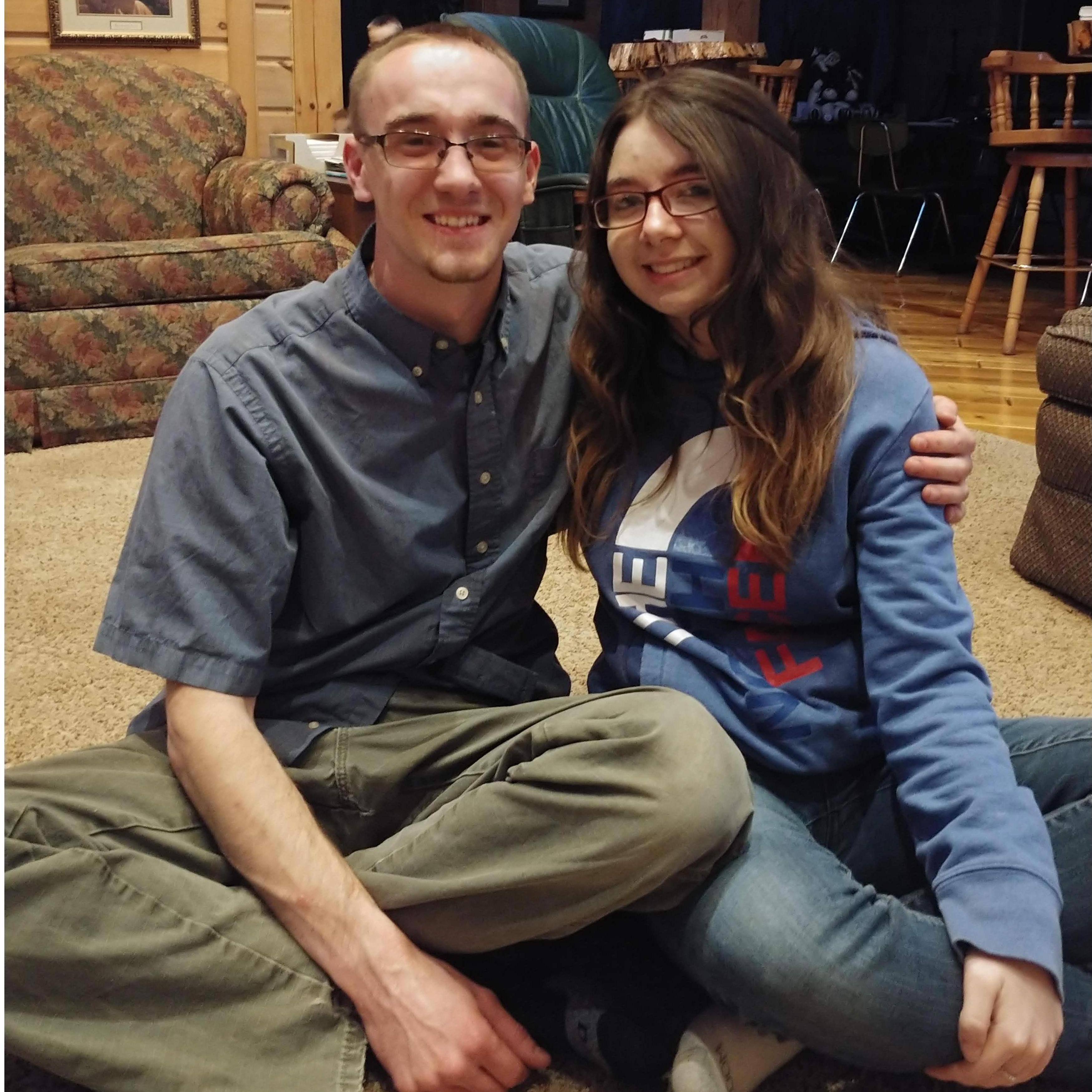 Just taking a picture together.