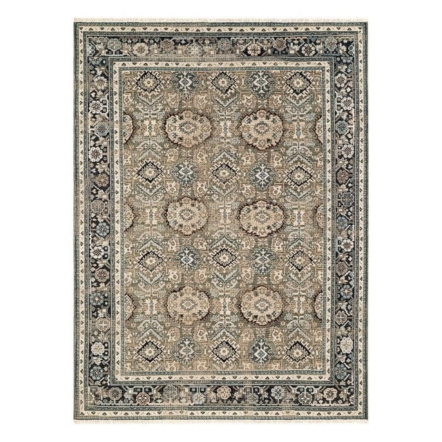 Tyson Hand-Knotted Wool Rug, Loden, 9' x 12'