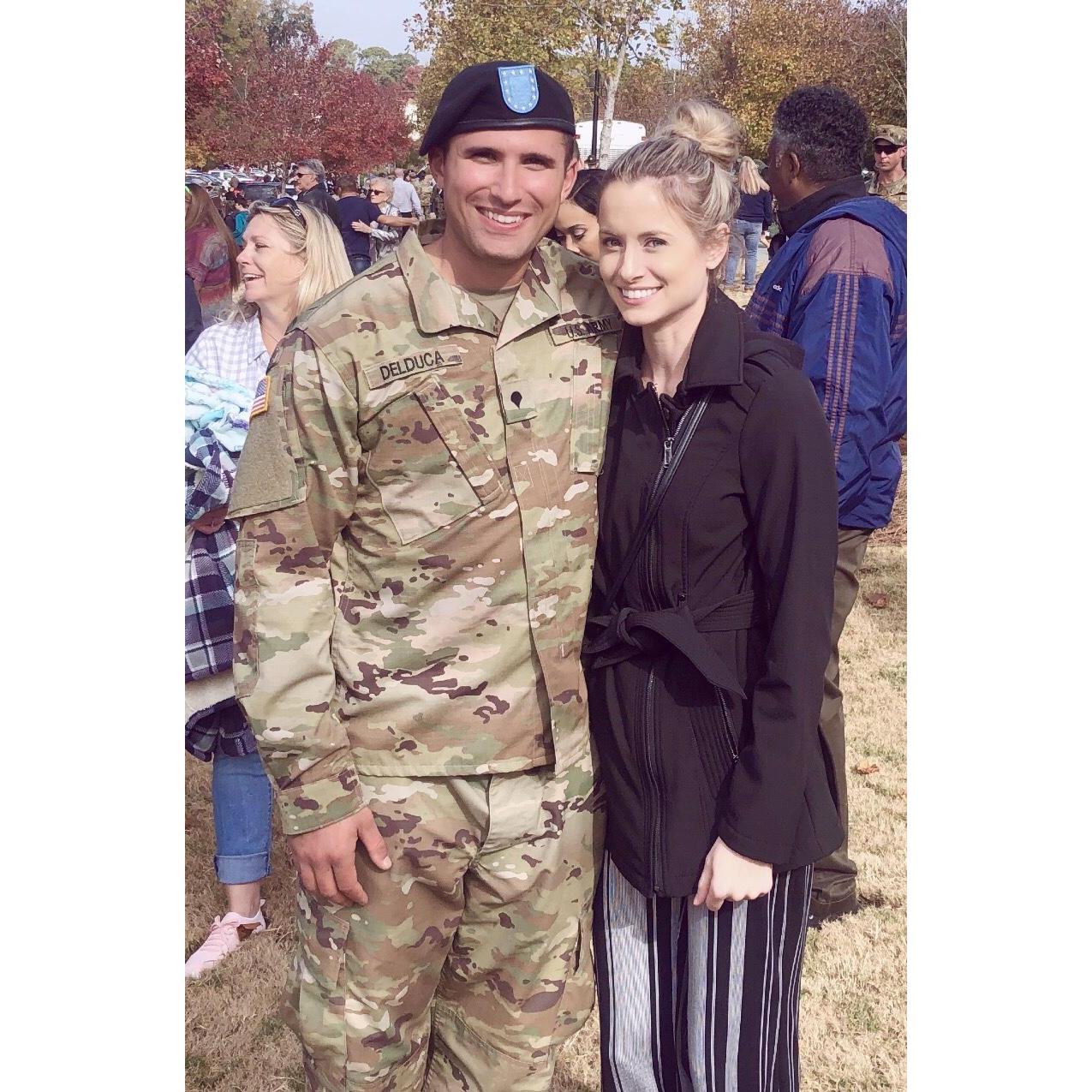 Haley has always been by my side, supporting me. This time it was at my graduation from basic training.