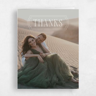 White Typography Wedding Thank You - Ivette Photo