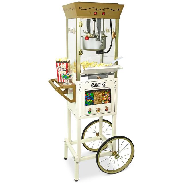 Nostalgia NKPCRTCD8IVY 53" Popcorn Cart