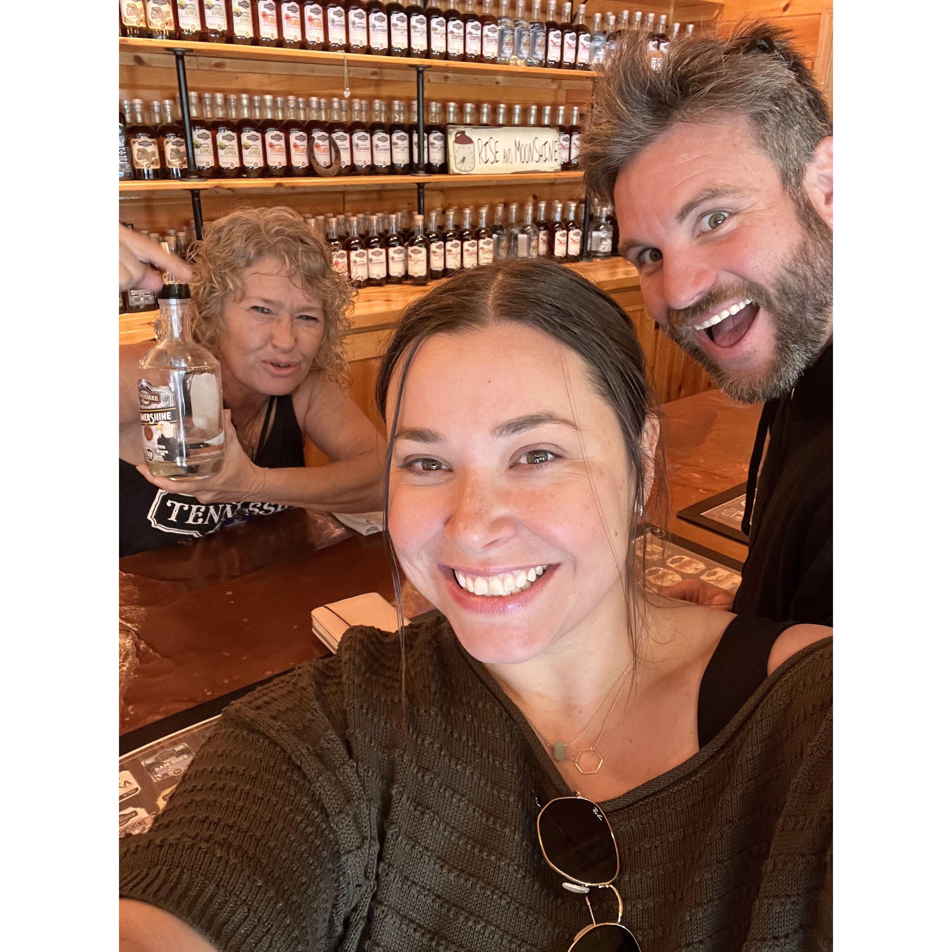The first of a lifetime of whiskey tastings. (Sevierville, TN)