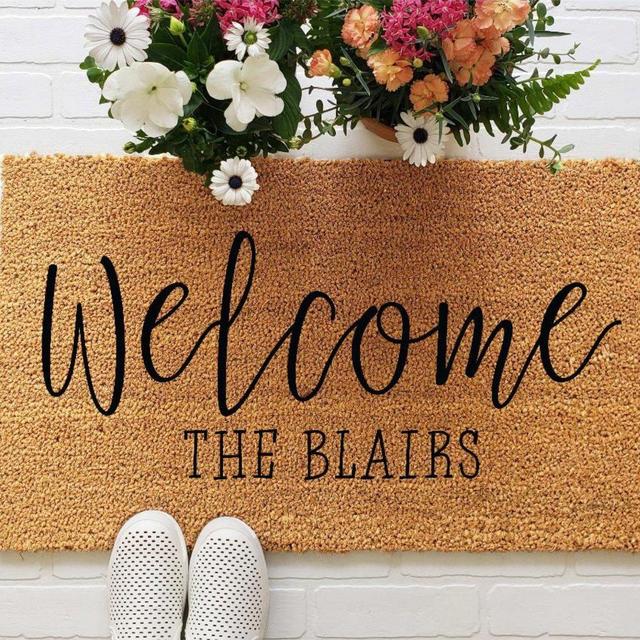 Custom Doormat, Housewarming Gift, Wedding Gift Ideas, Personalized Doormat, Last Name Doormat, Welcome Mat, Closing Gift, Farmhouse Decor
