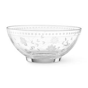 Vintage Etched Serving Bowl