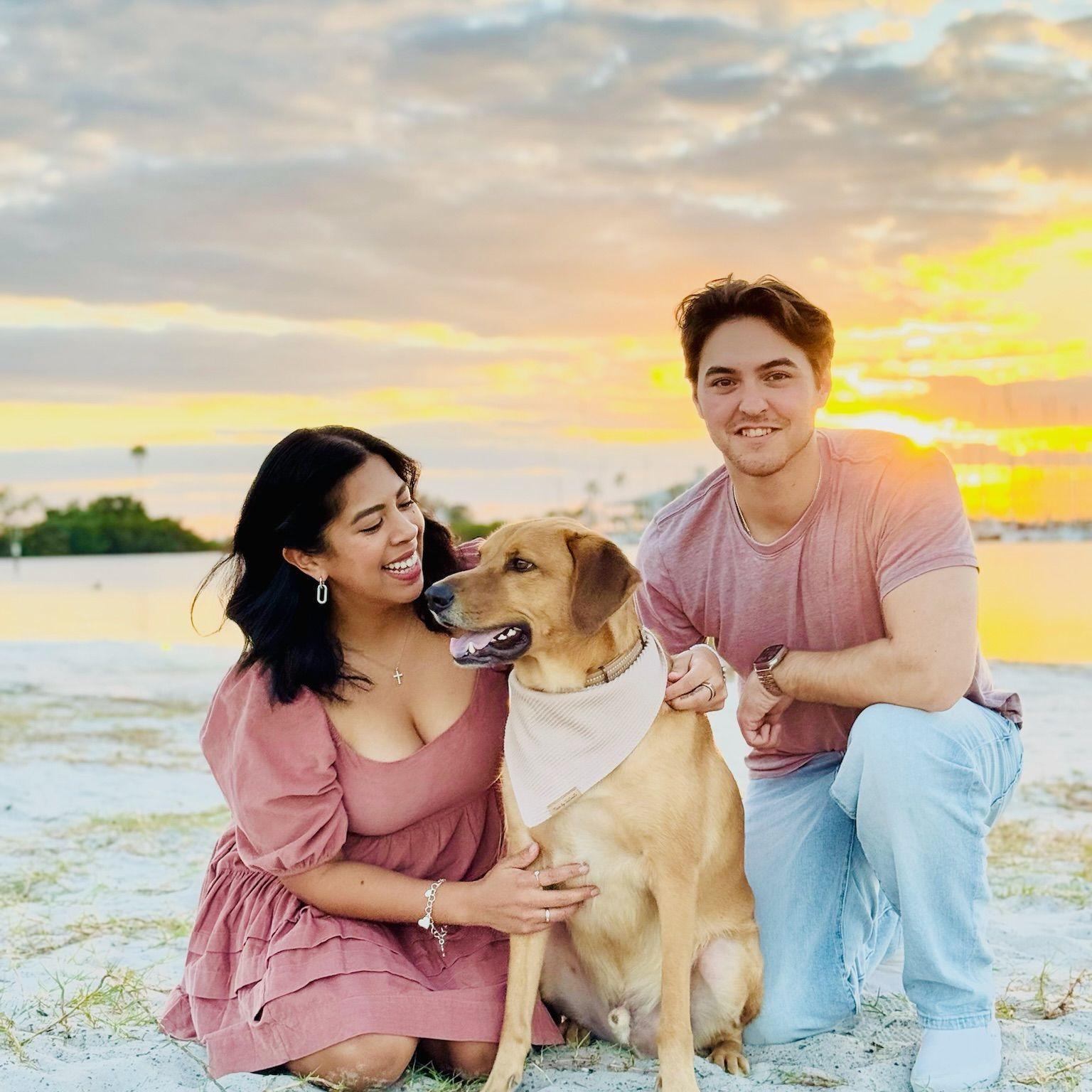 First Christmas card, on a beach in Tampa/Florida fashion.
