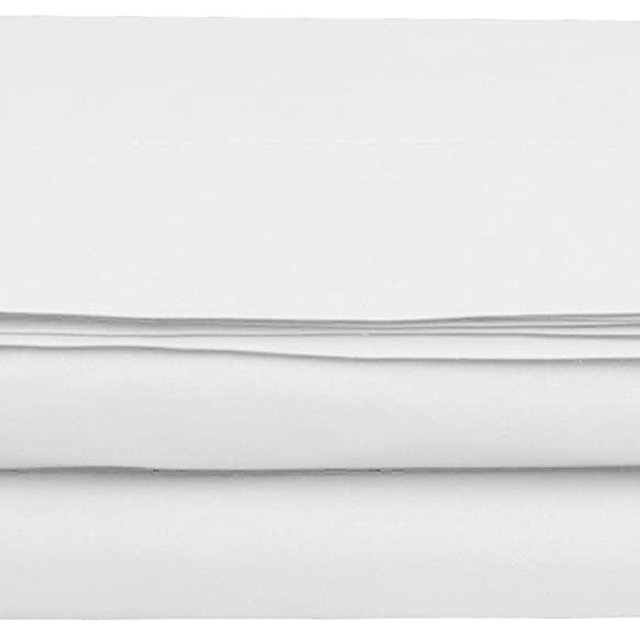 Luxury Flat Sheet on Amazon Elegant Comfort Wrinkle-Free 1500 Thread Count Egyptian Quality 1-Piece Flat Sheet, King Size, White