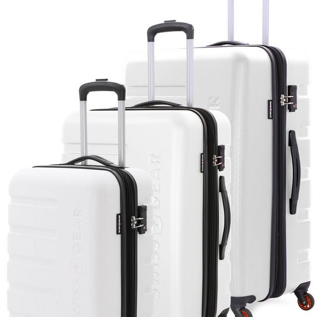 Swissgear 7366 Expandable 3pc Hardside Luggage Set (BLACK)