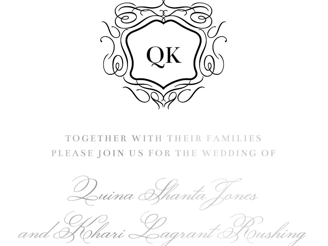 The Wedding Website of Quina Jones and Khari Rushing