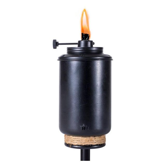 65" Adjustable Flame Patio Torch Resin Black - TIKI