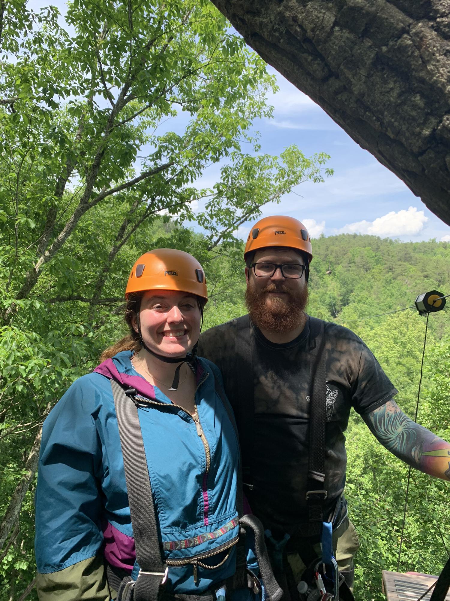 Zip lining in Tennessee