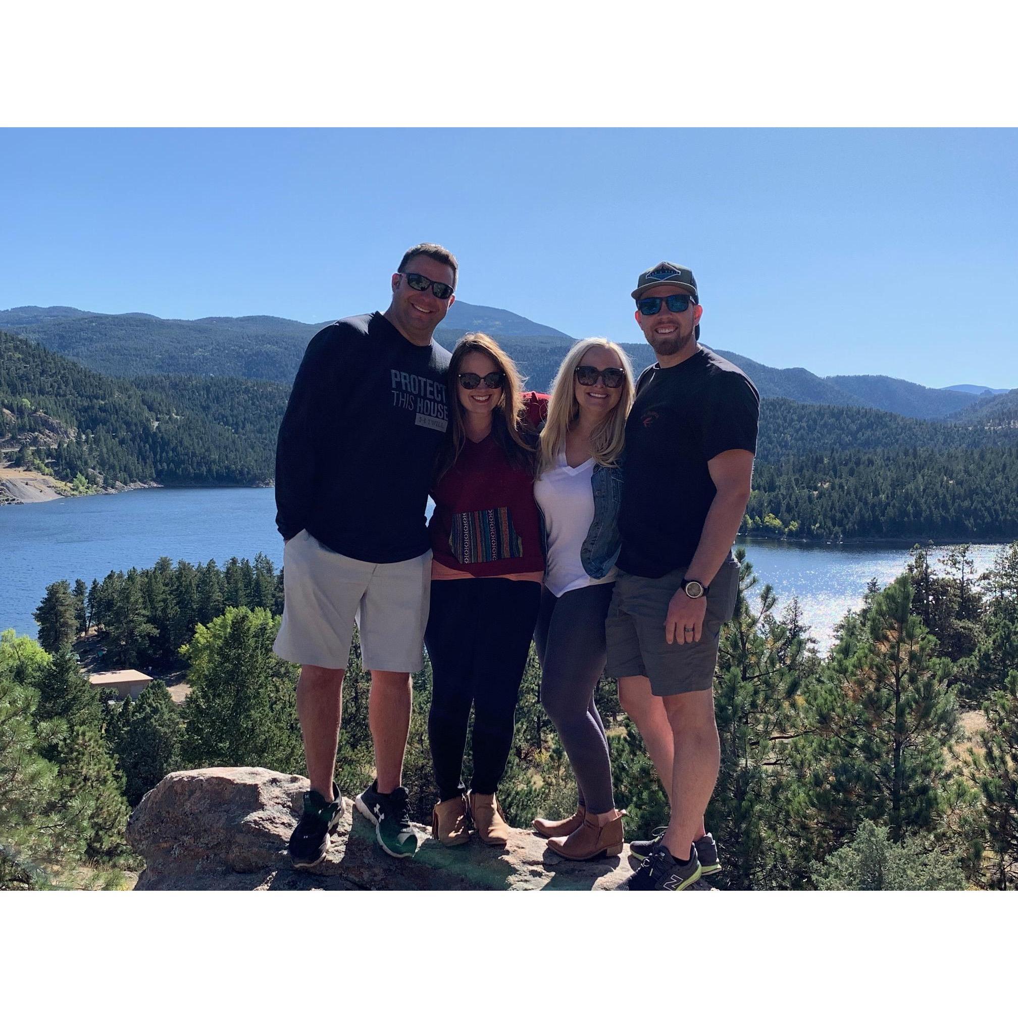 In Boulder, CO overlooking Gross Reservoir with Christine & Nick
