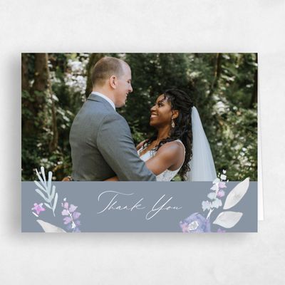 Blue Wedding Thank You - Arlington Photo