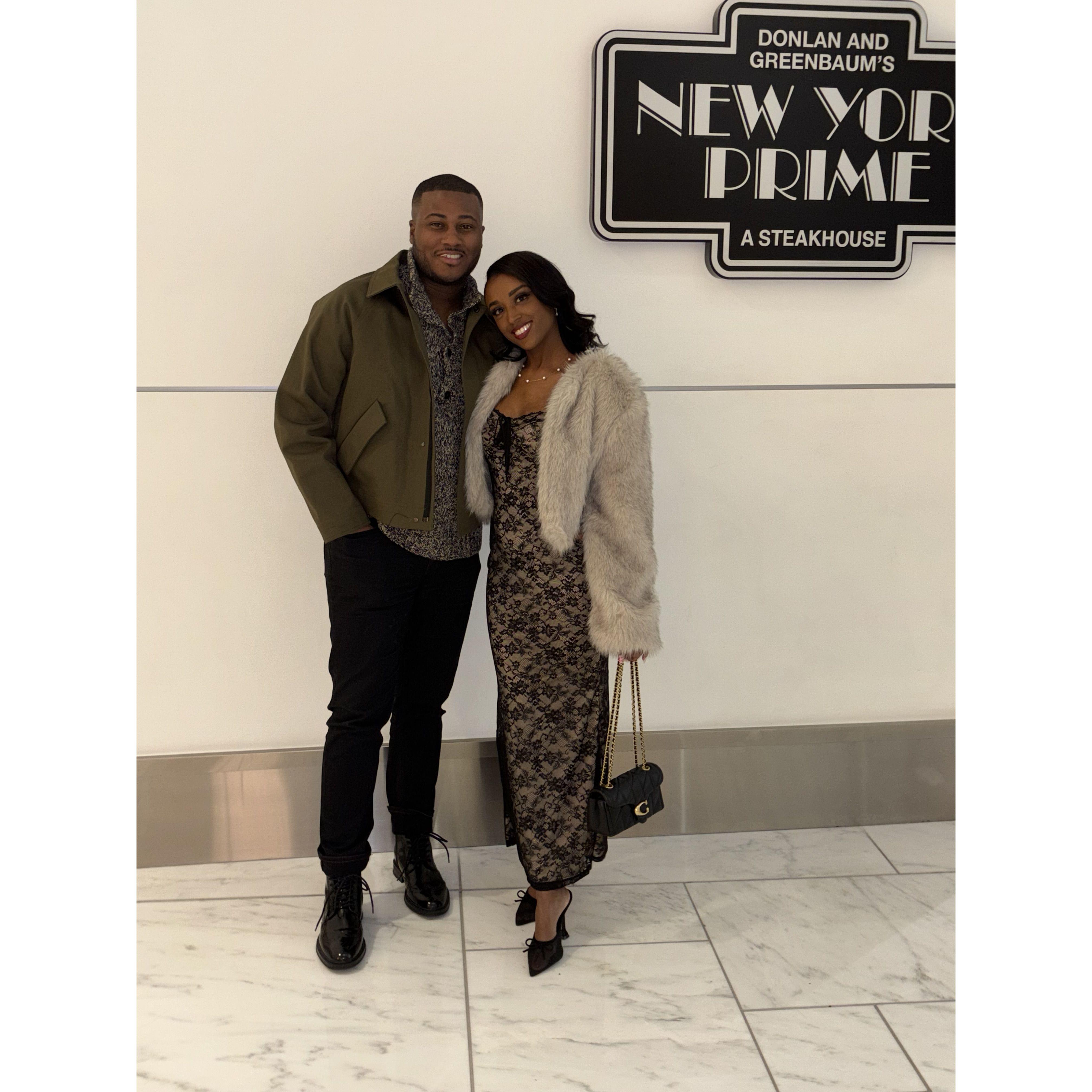 Valentine's Day Dinner-The night before the proposal :)