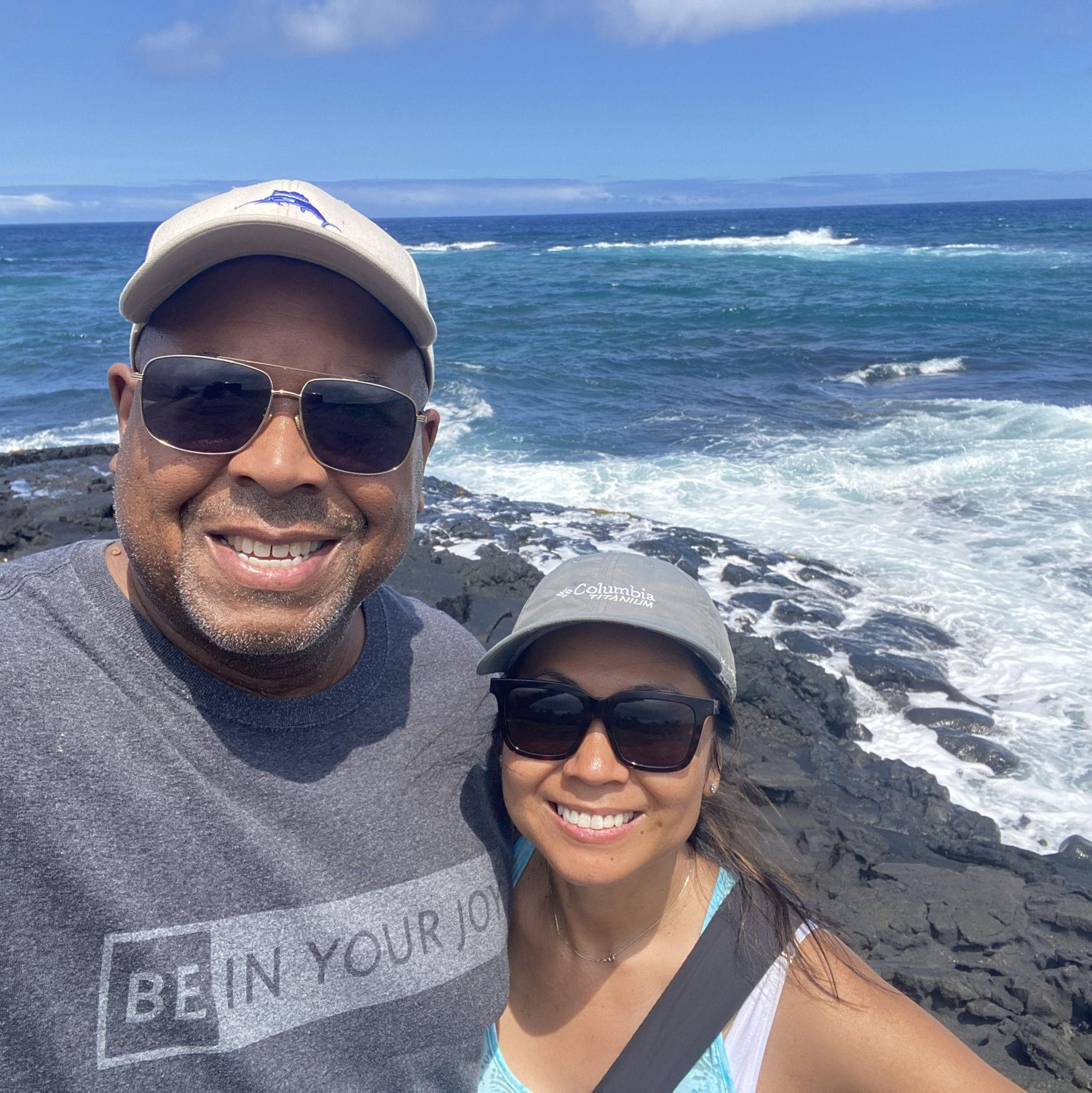 We traveled to the Big Island of Hawai'i for my birthday and visited the famous black sand beach. I was tempted to take some sand home to capture the moment but learned that it was illegal.