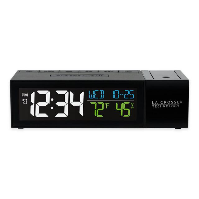 La Crosse Technology Pop-Up Projection Alarm Clock in Black