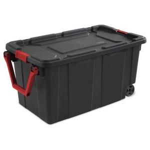 Sterilite 40 Gal./151 L Wheeled Industrial Tote, Black - Walmart.com
