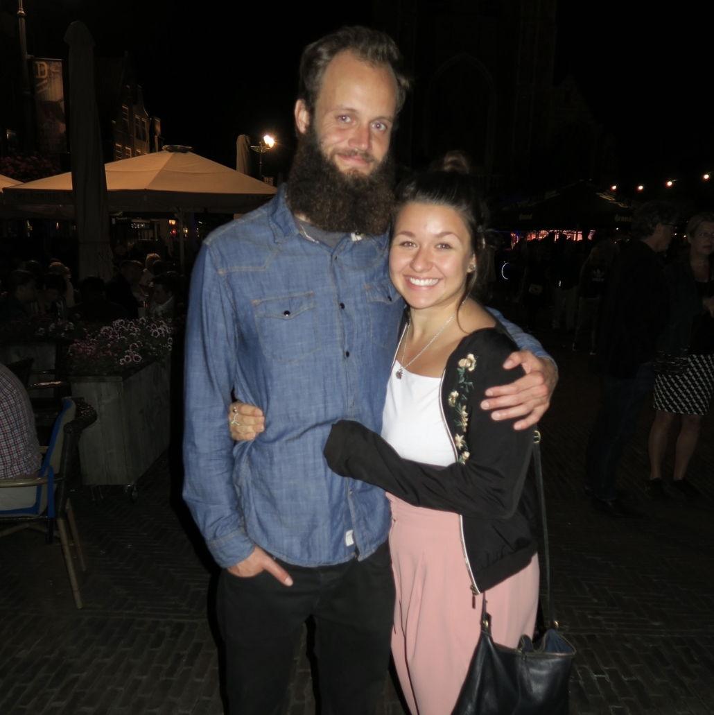 The night he met my parents for the first time in Delft, Netherlands