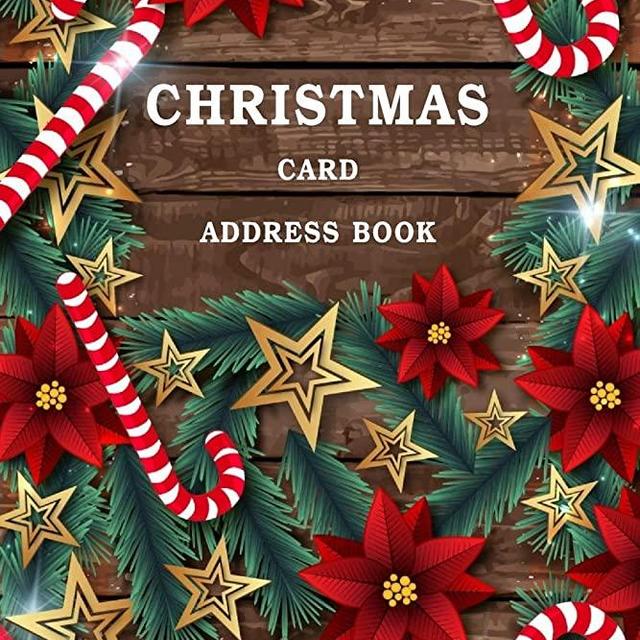 Christmas Card Address Book: Holiday Cards List Tracker Send and Receive Mailings for 10 Year Oranizer Record Book with A-Z Tabs Personal Log Book Pocket Size (Christmas Card Organizer)