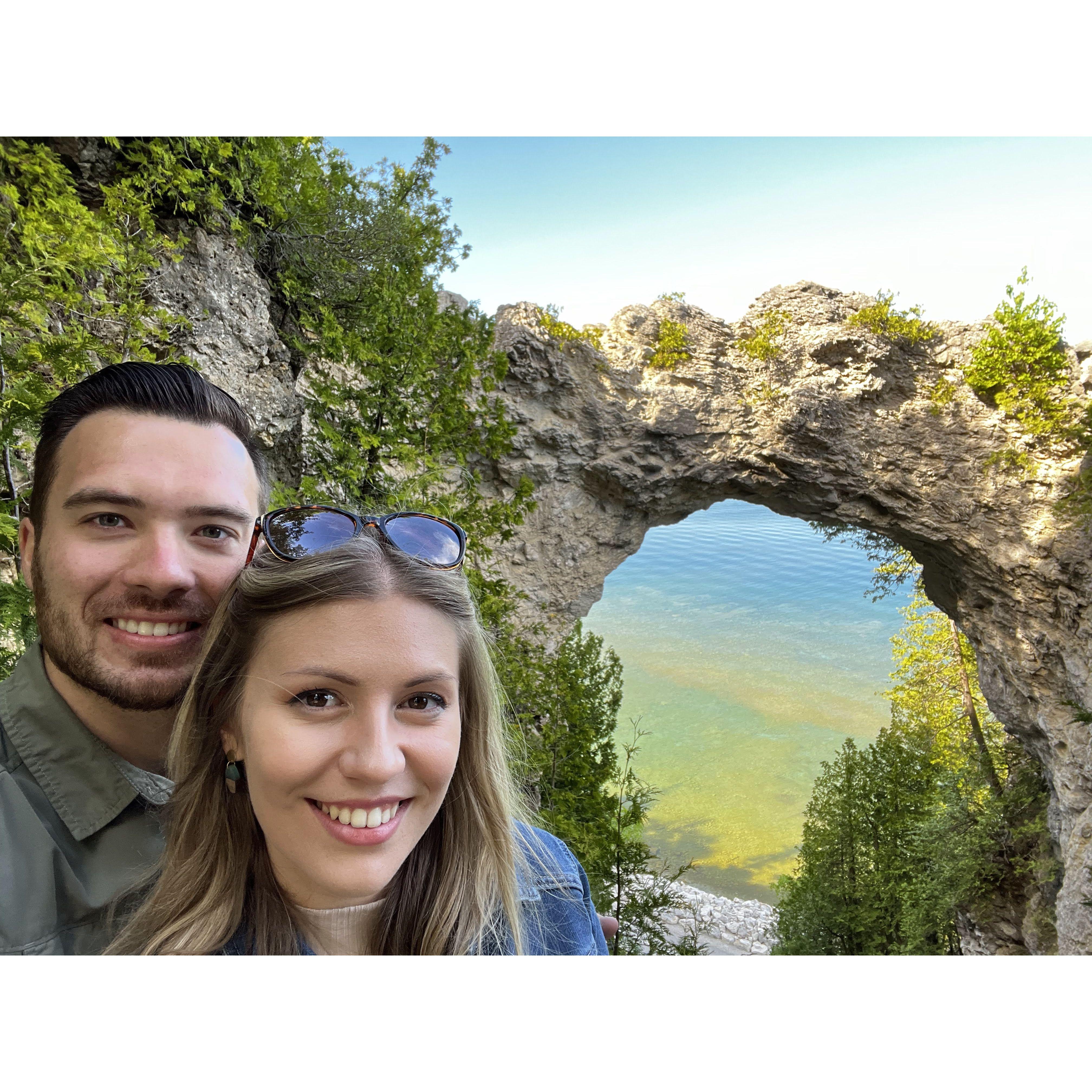 Also on our one year anniversary trip - we visited Mackinac Island.