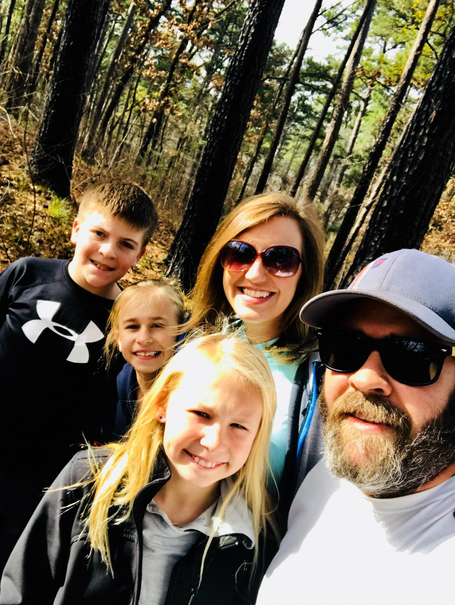 Hiking in Tyler State Park!