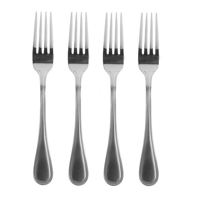Towle Beaded Antique 18/10 Stainless Steel 8" Dinner Fork (Set of Four)