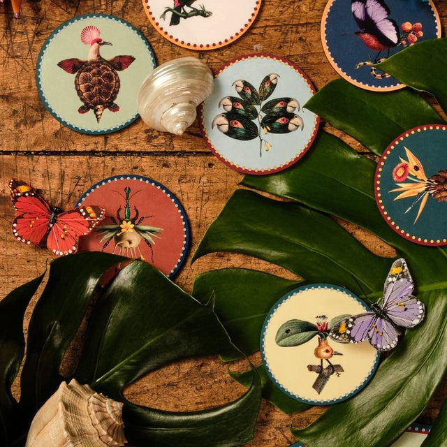Disk Coasters Set Of 4 Blooming Buddies