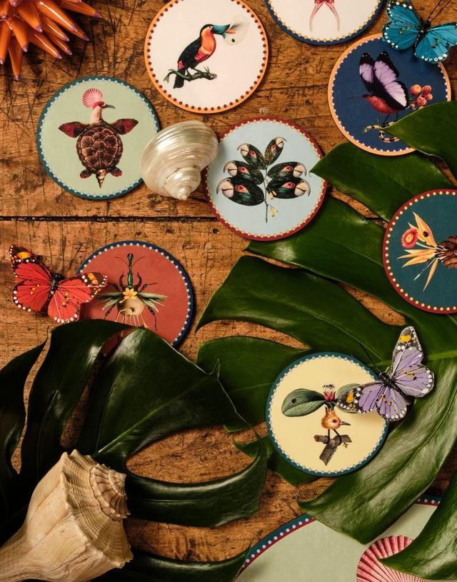 Disk Coasters Set Of 4 Blooming Buddies