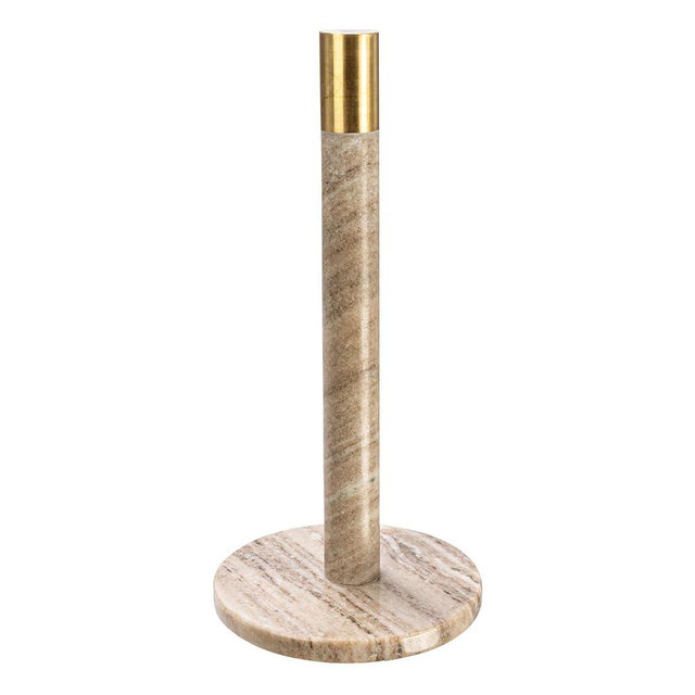 Creative Co-Op Paper Towel Holder, Beige