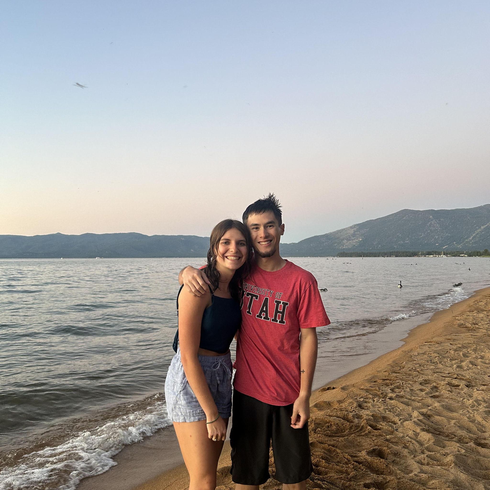 Bree and Max visiting Tahoe again one year after they met and fell in love