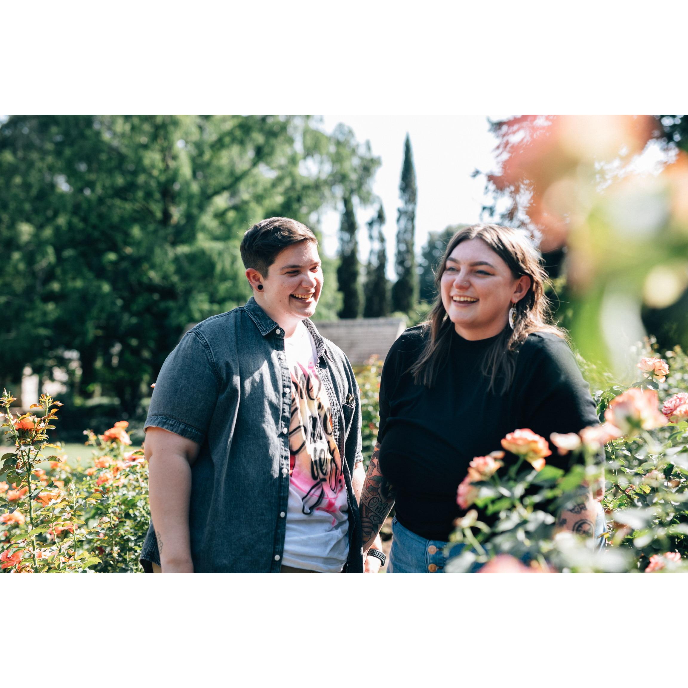 Our friend hid in the bushes for much longer than anticipated to take these photos for us. It was summer in North Carolina so that's no joke. Thanks, Corey!
