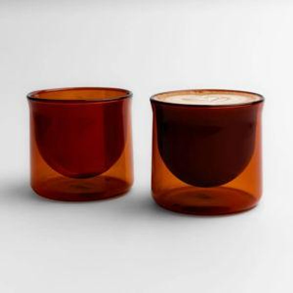 FLUR Latte XL Glasses | Double-Walled Borosilicate Cups for Lattes