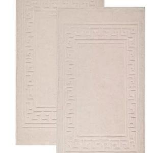 Cotton Greek Key Infinity Border 2-Pc. Bath Rug Set