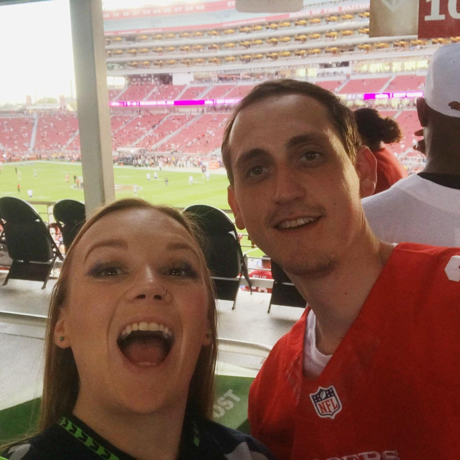 Our first Seahawks v 49ers game at Levi’s Stadium